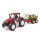 Bruder ROADMAX traktor erdészeti pótkocsival és 3 farönkkel (03453)