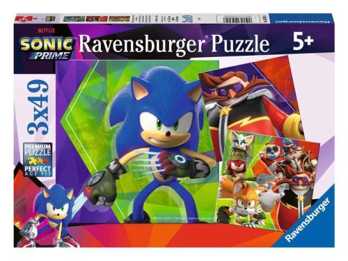 Ravensburger Puzzle 3x49 db - Sonic
