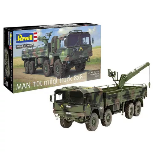 Revell - MAN 10t milgl 8x8 Truck 1:35 (03367) makett harcjármű
