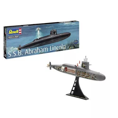 Revell - S.S.B. Abraham Lincoln with Interior (05185) 1:253 makett tengeralattjáró