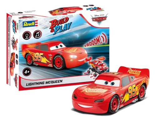 Revell - Lightning McQueen Disney-Cars (hang és fény effekt) Build & Play 1:20 (06562)
