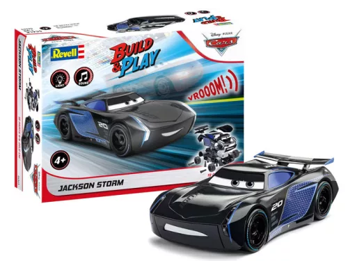 Revell - Jackson Storm Disney-Cars (hang és fény effekt) Build & Play 1:20 (06563)