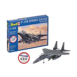   Revell - Starter Kit F-15E Strike Eagle & bombs 1:144 (73972) makett repülő
