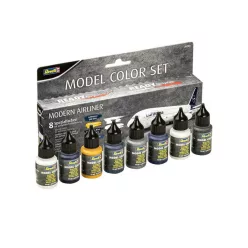   Revell Model Color - Modern Airliner (8x 18ml) Revell model kit-water-based colour (36203)