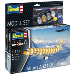   Revell Model Set Airbus A321-200 Condor Revell model kit with basic accessories (63788)