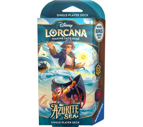 Disney Lorcana: Azurite Sea Starter Deck Jim Hawkins & Tigger