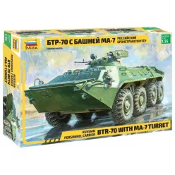   Zvezda BTR-70 with MA-7 Turret Russian armored personnel carrier 1/35 (3587)