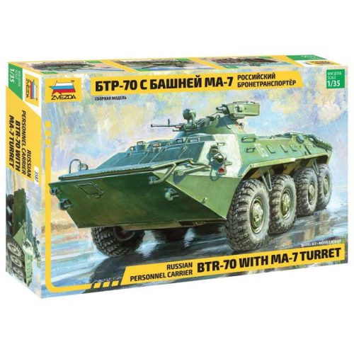 Zvezda BTR-70 with MA-7 Turret Russian armored personnel carrier 1/35 (3587)