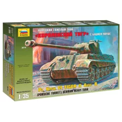 Zvezda Kingtiger Porsche Heavy German Tank WW II 1/35 (3616)
