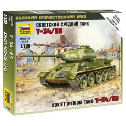 Zvezda Soviet Tank T-34/85 Military small sets 1:100 (6160)
