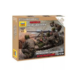Zvezda US machine gun Browning w/crew 1/72 (6286)