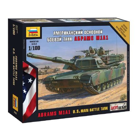 Zvezda Abrams M1 A1 Mini kits Modern 1:100 (7405)