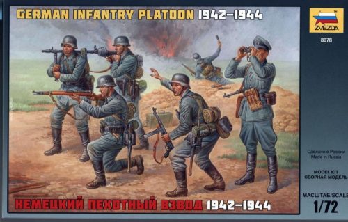 Zvezda German Infantry WWII 1:72 (8078)