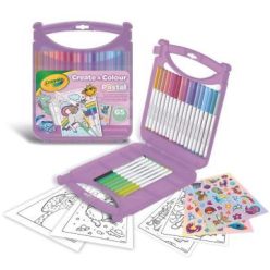 Crayola: Create and Color pasztell rajzkészlet - 65 db-os