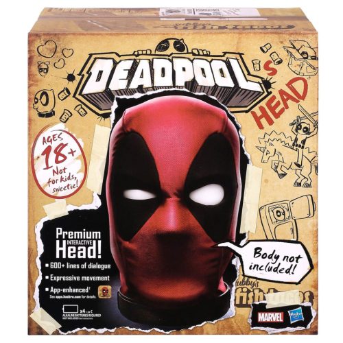 Marvel Legends Interaktív Elektronikus Deadpool fej. (angol nyelvű) Méretarány: 1:1. 