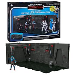   Star Wars Playset Moff Gideons Imperial Light Cruiser Hallway + Mandalorian Privateer figura 9,5cm