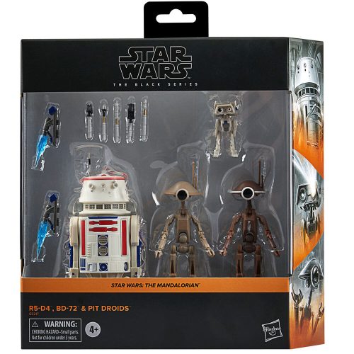 Star Wars The Mandalorian R5-D4 BD-72 & Pit Droids blister figurák