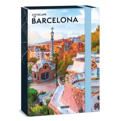 Ars Una Cityscape-Barcelona A/4 füzetbox