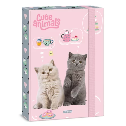 Ars Una Cute animals-tea party A/4 füzetbox