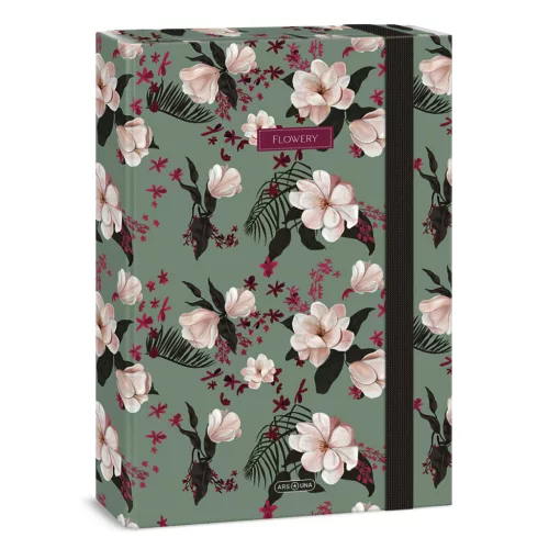 Ars Una Flowery green A/4 füzetbox