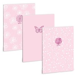   Ars Una Ars Una Soft Touch Pink Spring A/4 extra kapcsos füzet-ponthálós