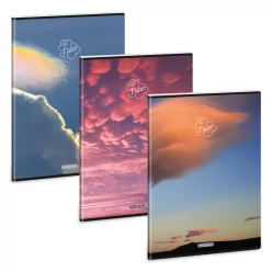 Ars Una  La Nube A/4 extra kapcsos füzet-négyzethálós