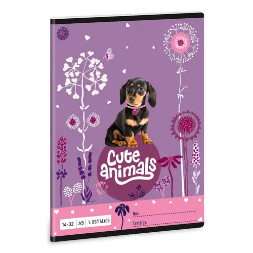 Ars Una Cute Animals-puppy A/5 1. oszt. füzet 14-32