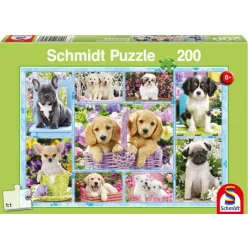 Schmidt Puzzle Kiskutyák, 200 db (56162)