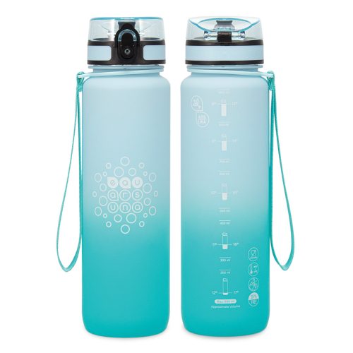 Ars Una BPA-mentes színátmenetes motivációs kulacs matt - 1000 ml - Ice