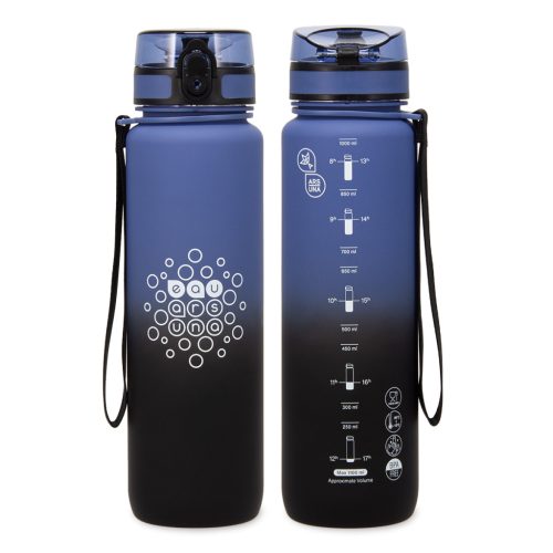 Ars Una BPA-mentes színátmenetes motivációs kulacs matt - 1000 ml - Stormy Night