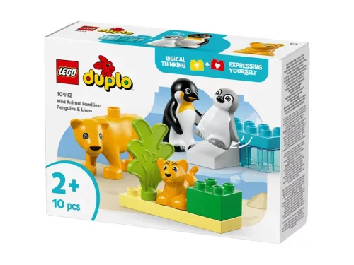 LEGO DUPLO Town 10442 Állatcsaládok a vadvilágban: pingvinek és oroszlánok