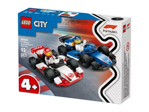 LEGO City 60464 F1-es Williams racing és haas F1 versenyautók