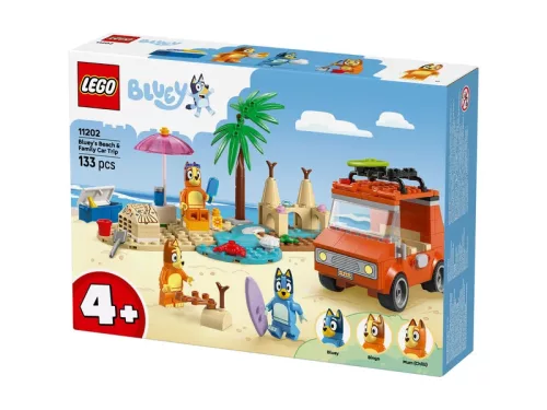 LEGO Bluey 11202 Bluey és családja a tengerpartra utazik