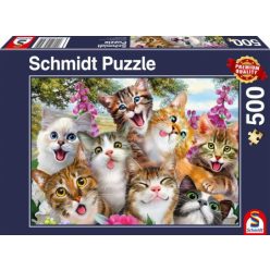 Schmidt Puzzle Macska szelfi, 500 db (58391)