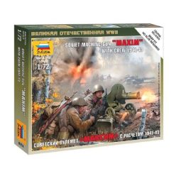   Zvezda Soviet Machine-Gun 'Maxim' with Crew /1941-1943/ 1:72 (6104)