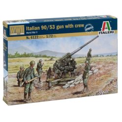   Italeri: II. világháborús olasz légvédelmi ágyú és kezelőszemélyzete, 1:72 6122s