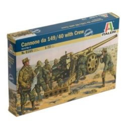   Italeri: II. világháborús olasz 149/49 löveg kiszolgáló személyzettel, 1:72 6165s