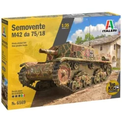   Italeri: Semovente M42 da 75/18 önjáró löveg makett, 1:35 6569s