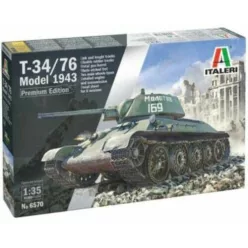   Italeri: T-34/76 Mod. 1943 prémium harckocsi makett, 1: 35 (6570s)