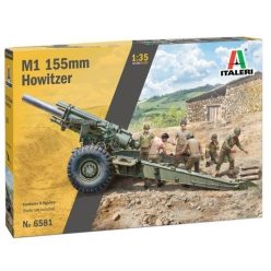   Italeri: M1 155mm Howitzer löveg makett legénységgel, 1:35 6581s