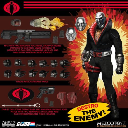 Mezco G.I. Joe Light-Up Action Figure 1/12 Destro