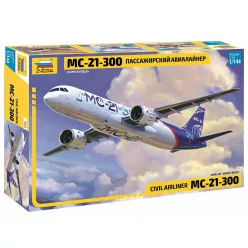   Zvezda Irkut MS-21-300 Civil Airliner 1:144 makett repülő (7033)