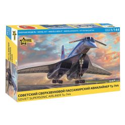 Zvezda Tu-144 Tupolev Supersonic Civil Airliner 1:144 (7045)