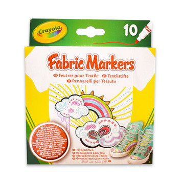 Crayola: 10 darabos textilfilc készlet