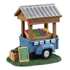 Lemax farm fresh vegetable trailer Harvest Crossing 2021