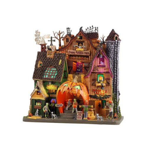 Lemax creepy pumpkin patch Spooky Town 2025
