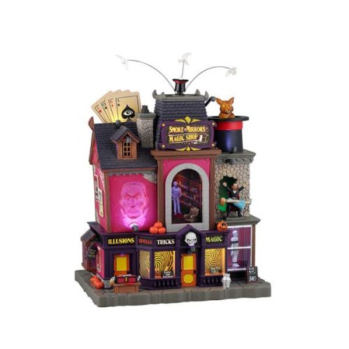 Lemax smoke & mirrors magic shop Spooky Town 2025