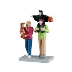 Lemax neighborhood trick-or-treaters Spooky Town 2025