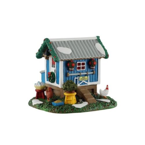 Lemax backyard chicken coop Caddington Village 2025