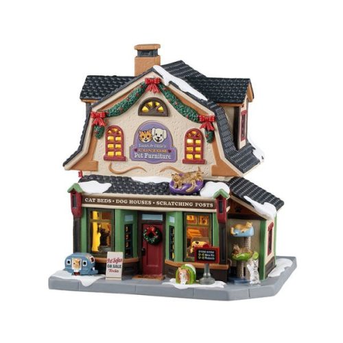 Lemax luna & ollie's custom pet furniture Caddington Village 2025
